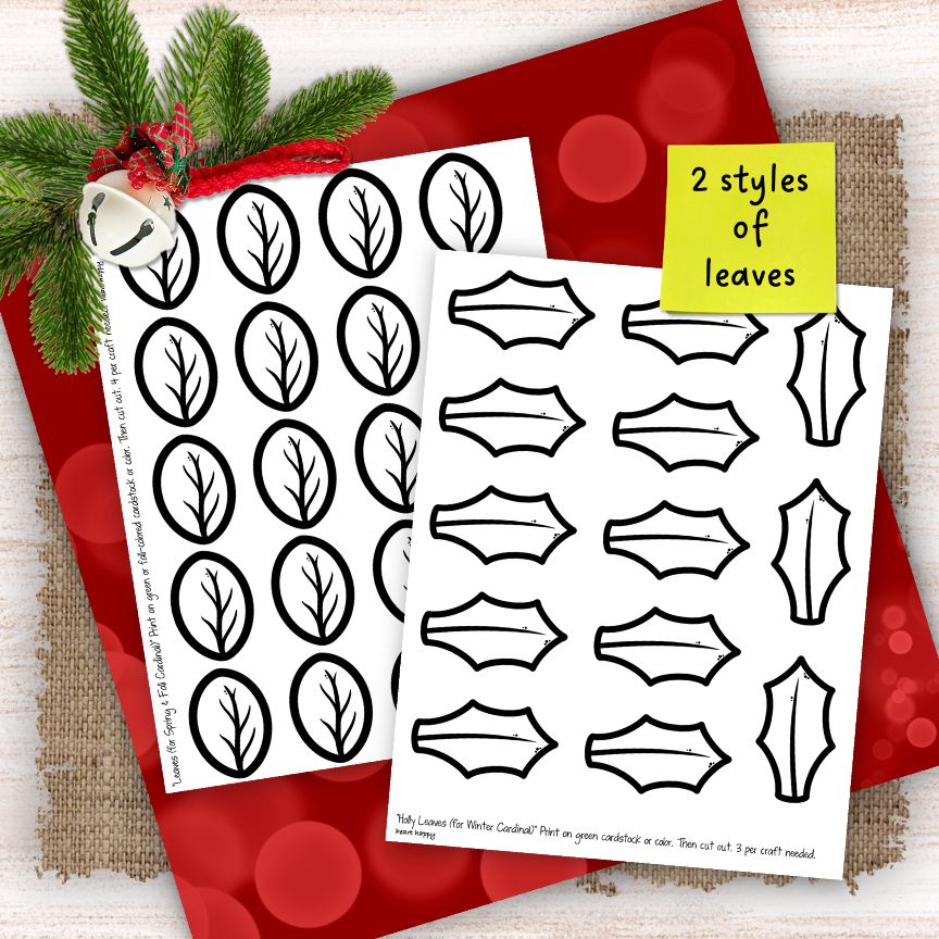 Cardinal Craft | Winter Craft | State Symbols - Classful