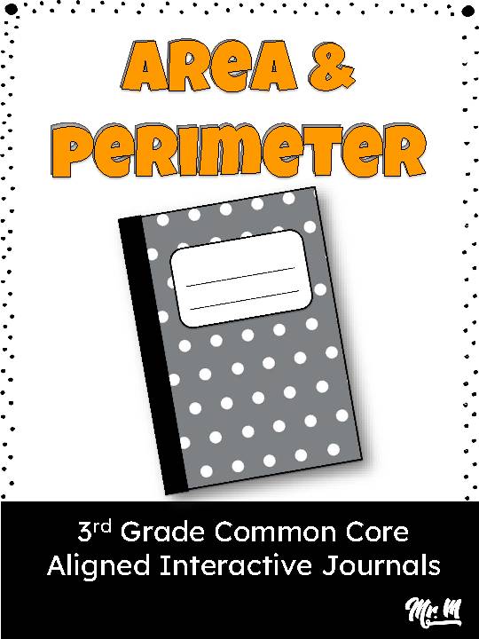 Area and Perimeter Interactive Notebooks / Journals
