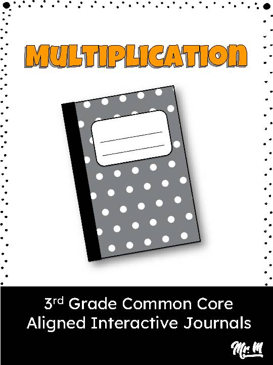 Multiplication Practice Interactive Notebook / Journal
