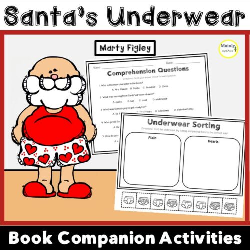 Santa's Underwear: Book Companion Activities for Elementary & Special Education's featured image