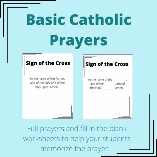 Catholic Prayers- Full Prayers and Fill in the blank's featured image