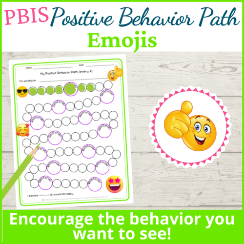PBIS Positive Behavior Path- Emojis