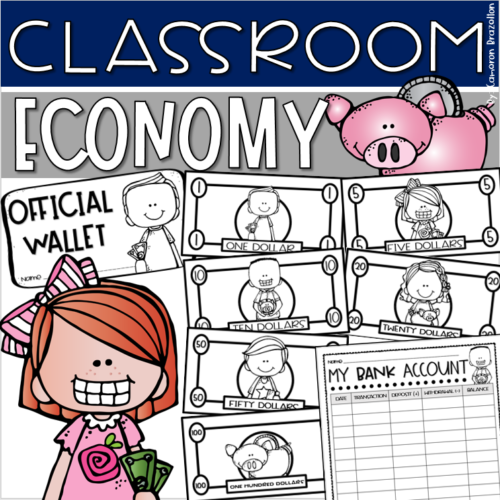 Classroom Cash Economy Reward System Printable Money