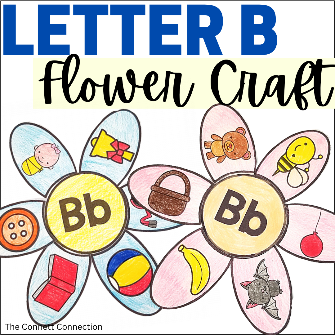 Letter B Flower Craft - A Letter Recognition Craft
