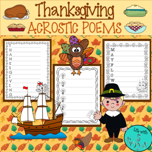 Thanksgiving Acrostic Poems