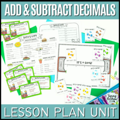 Adding Decimals and Subtracting Decimals Unit for Guided Math Workshop's featured image
