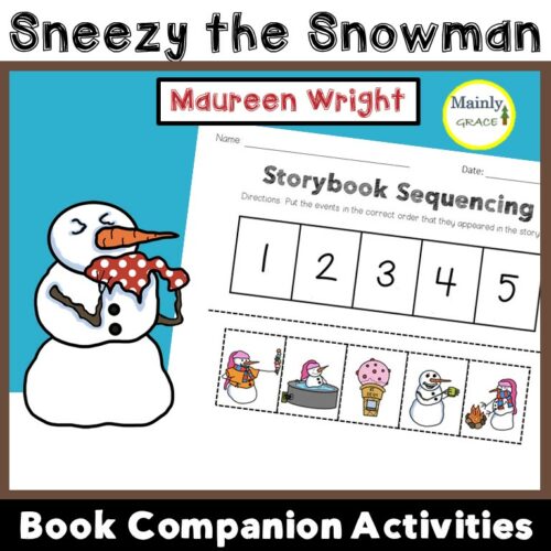 Sneezy the Snowman: Book Companion Activities - Elementary and Adapted Special Education