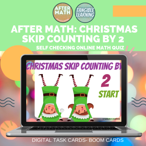 Christmas Skip Counting by 2s Digital Boom Card Deck
