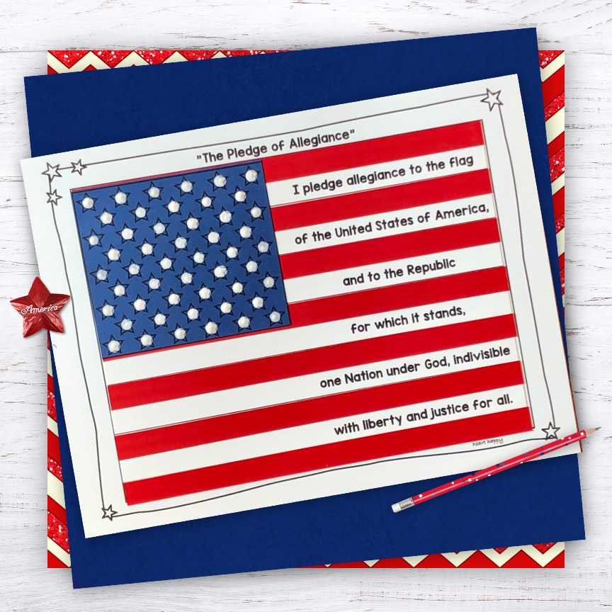 Pledge Of Allegiance Clipart Black And White