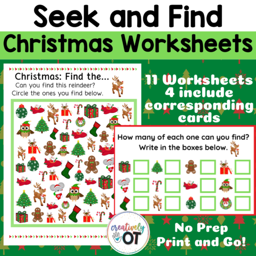 Seek and Find Christmas: No Prep Worksheets's featured image
