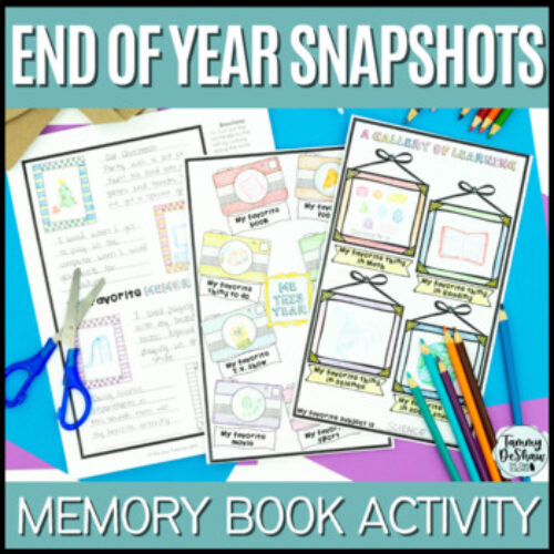 End of the Year Snapshots of a School Year Memory Book - The Owl Teacher by  Tammy DeShaw