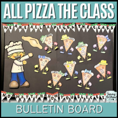 Back to School Bulletin Board Pizza Glyph 
