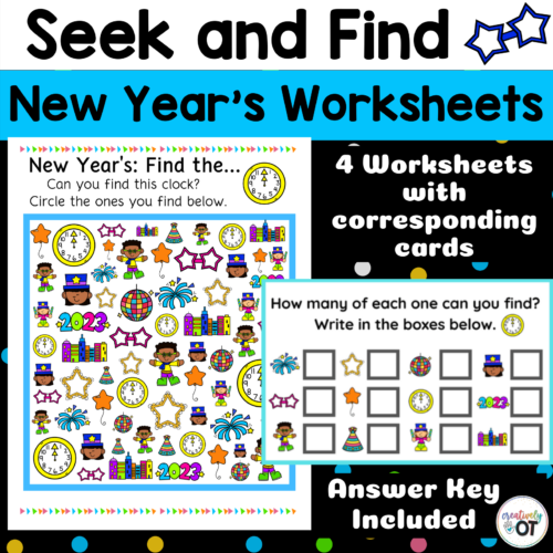 Seek and Find New Year's Worksheets's featured image