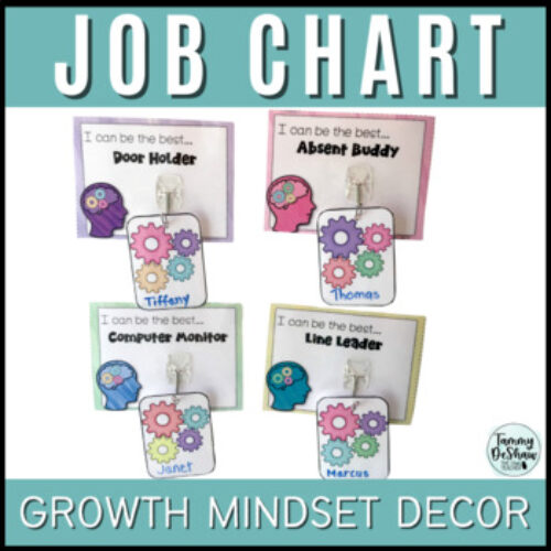 Job Chart for the Classroom Growth Mindset Themed {EDITABLE too!}'s featured image