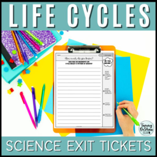 Life Cycles Science Exit Tickets or Science Writing Prompts's featured image