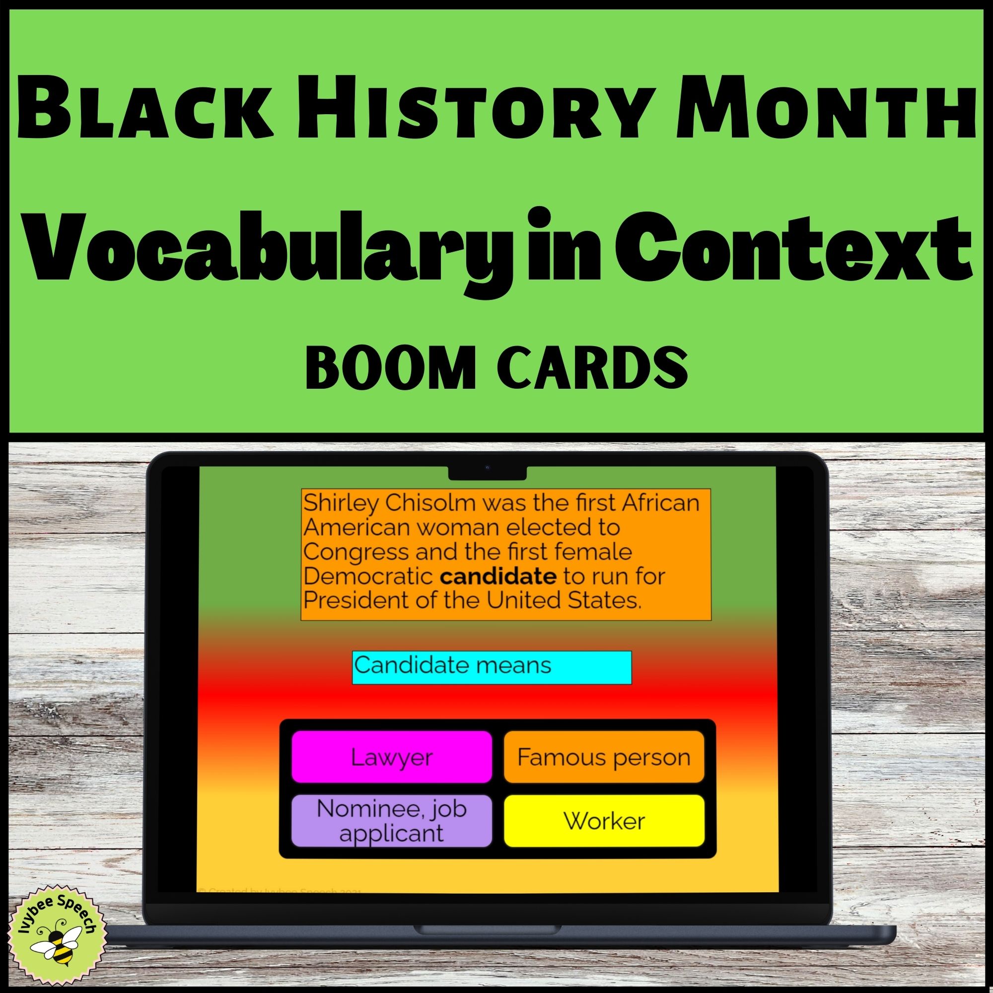 Black History Month Vocabulary in Context