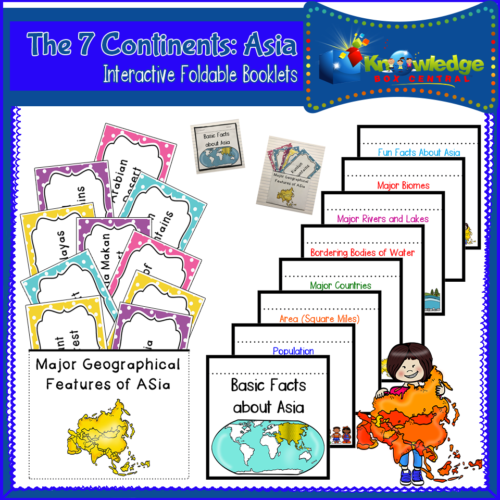 The 7 Continents: Asia Interactive Foldable Booklets's featured image