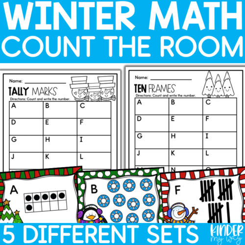 Winter Write the Room Activities for Christmas December January's featured image