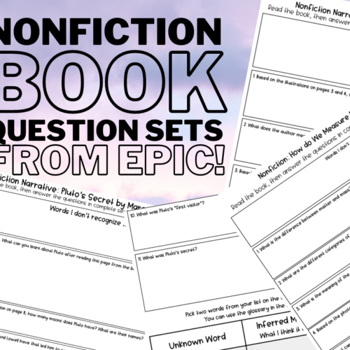 Reading Comprehension: Nonfiction Book Question Sets from getEpic!
