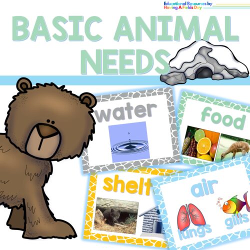 Basic Animal Needs Mini Posters and Worksheets's featured image