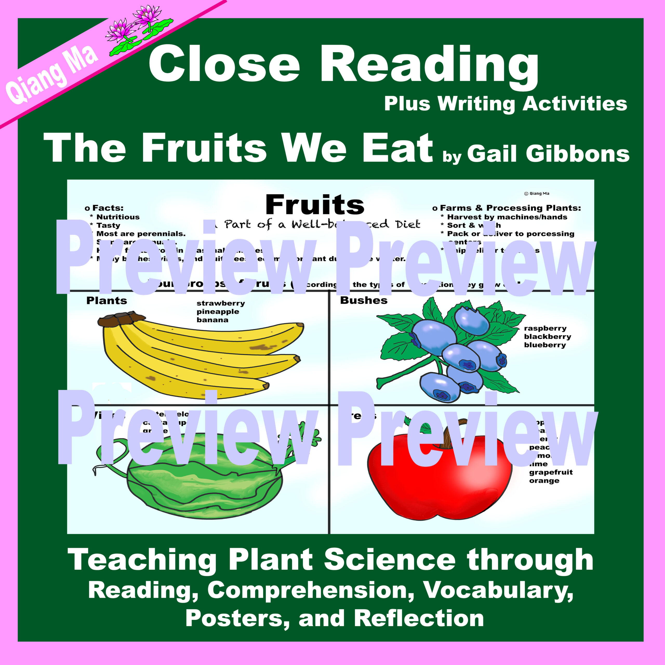 Close Reading: The Fruits We Eat by Gail Gibbons