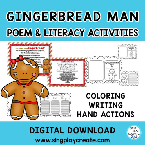 Gingerbread Poem and Literacy Activities: 