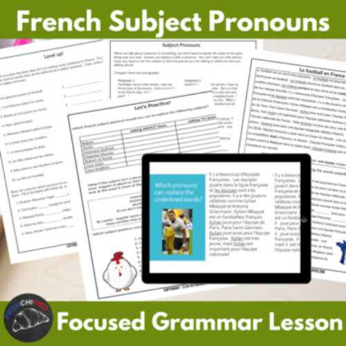 French grammar lesson - French subject pronouns's featured image