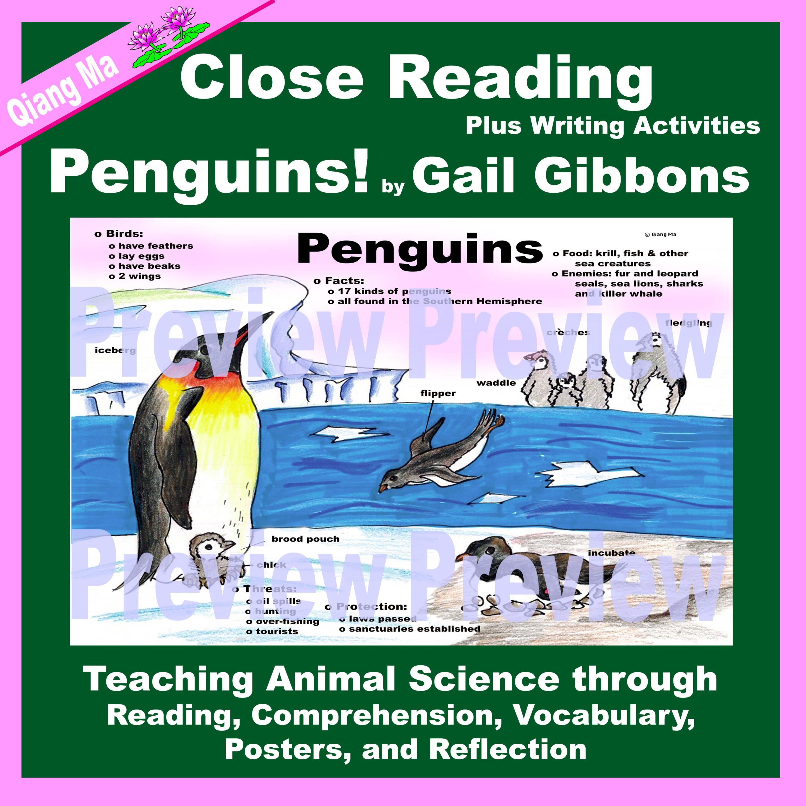 Close Reading: Penguins! by Gail Gibbons