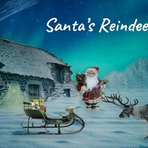 Santa's Reindeer on Christmas CORE WORD-MORE's featured image