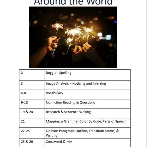 New Year's Around the World Middle & High School No Prep Emergency Sub Lesson Plan's featured image