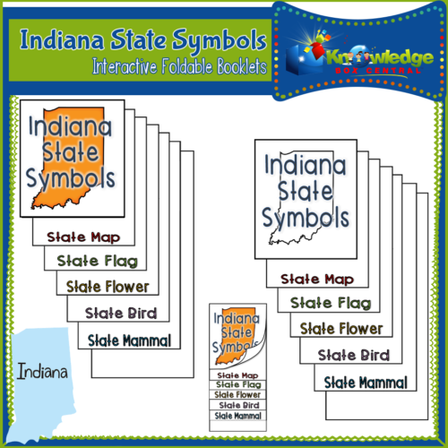 Indiana State Symbols Interactive Foldable Booklets's featured image