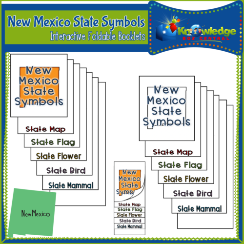New Mexico State Symbols Interactive Foldable Booklets's featured image