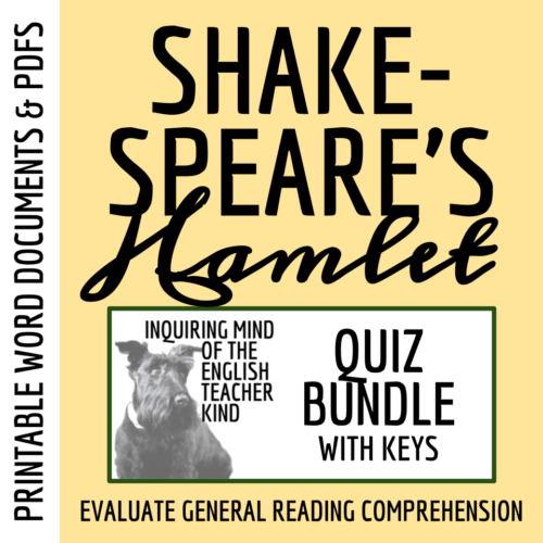 Hamlet Quiz and Answer Key Bundle's featured image