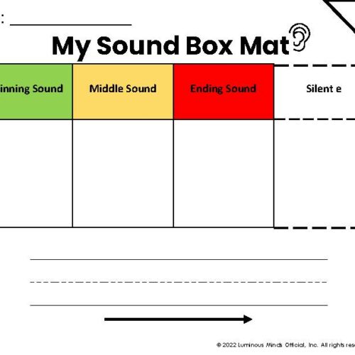 Sound Box Mat | Phoneme Isolation Mat | Mat Set 2 CVCe words | Long Vowels's featured image