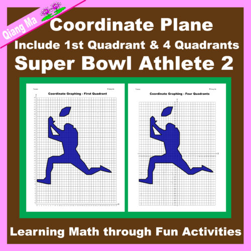 Super Bowl Coordinate Plane Graphing Picture: Athlete 2's featured image