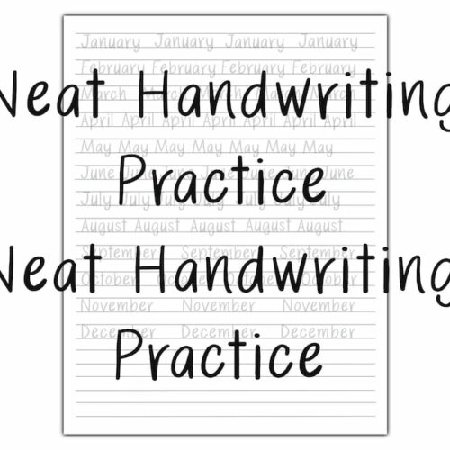 Neat Handwriting Practice sheets, Neat Handwriting Worksheets, Neat Handwriting, Printable Handwriting Practice's featured image