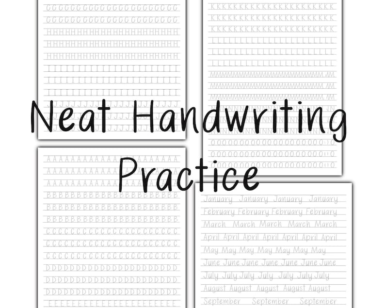 Neat Handwriting Practice Sheets Neat Handwriting Worksheets Neat