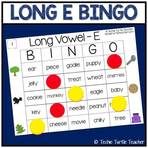 Phonics Game: Vowel Sounds Bingo - Long E - Decoding and Fluency Practice's featured image