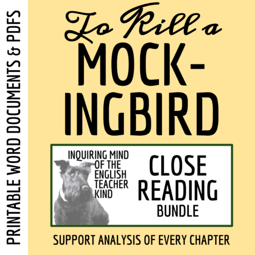 To Kill a Mockingbird Close Reading Worksheets Bundle's featured image