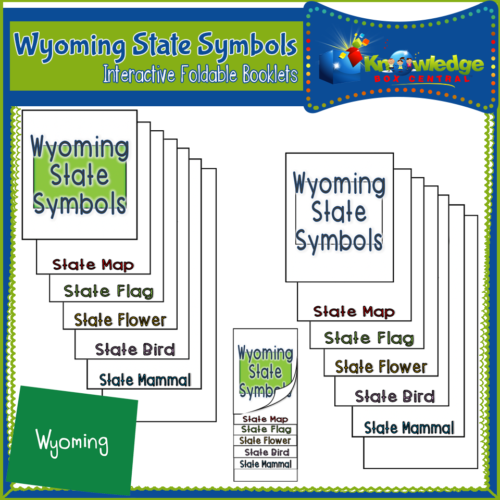 Wyoming State Symbols Interactive Foldable Booklets's featured image