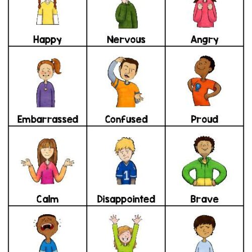 Emotions and Feelings Bingo Game - Classful