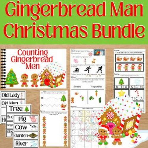 Special Education Christmas Gingerbread Man Bundle Activities (level 1&2)'s featured image