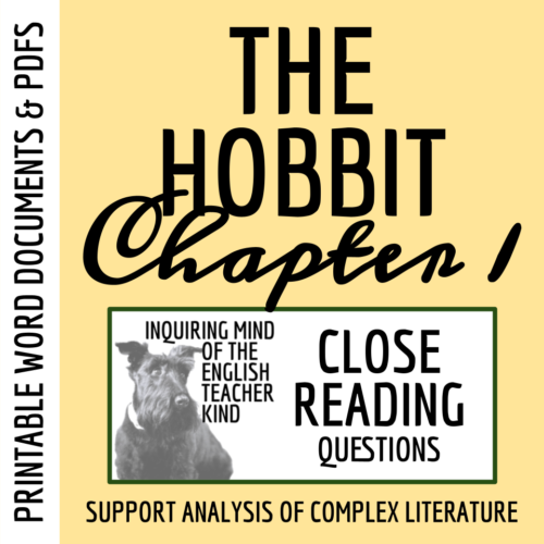 The Hobbit Chapter 1 Close Reading Analysis Worksheet's featured image