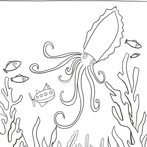 Under Sea Coloring Page's featured image