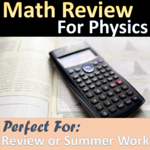 Math Review Worksheet for Physics Class's featured image