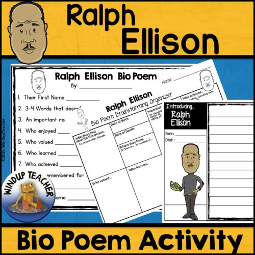 Ralph Ellison Biography Poem Activity and Writing Paper's featured image