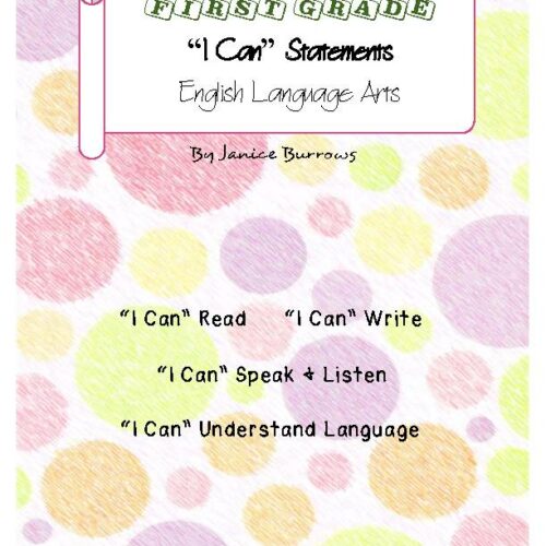 1st Grade Common Core English Language Arts 