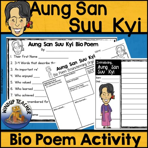 Aung San Suu Kyi Poem Writing Activity's featured image