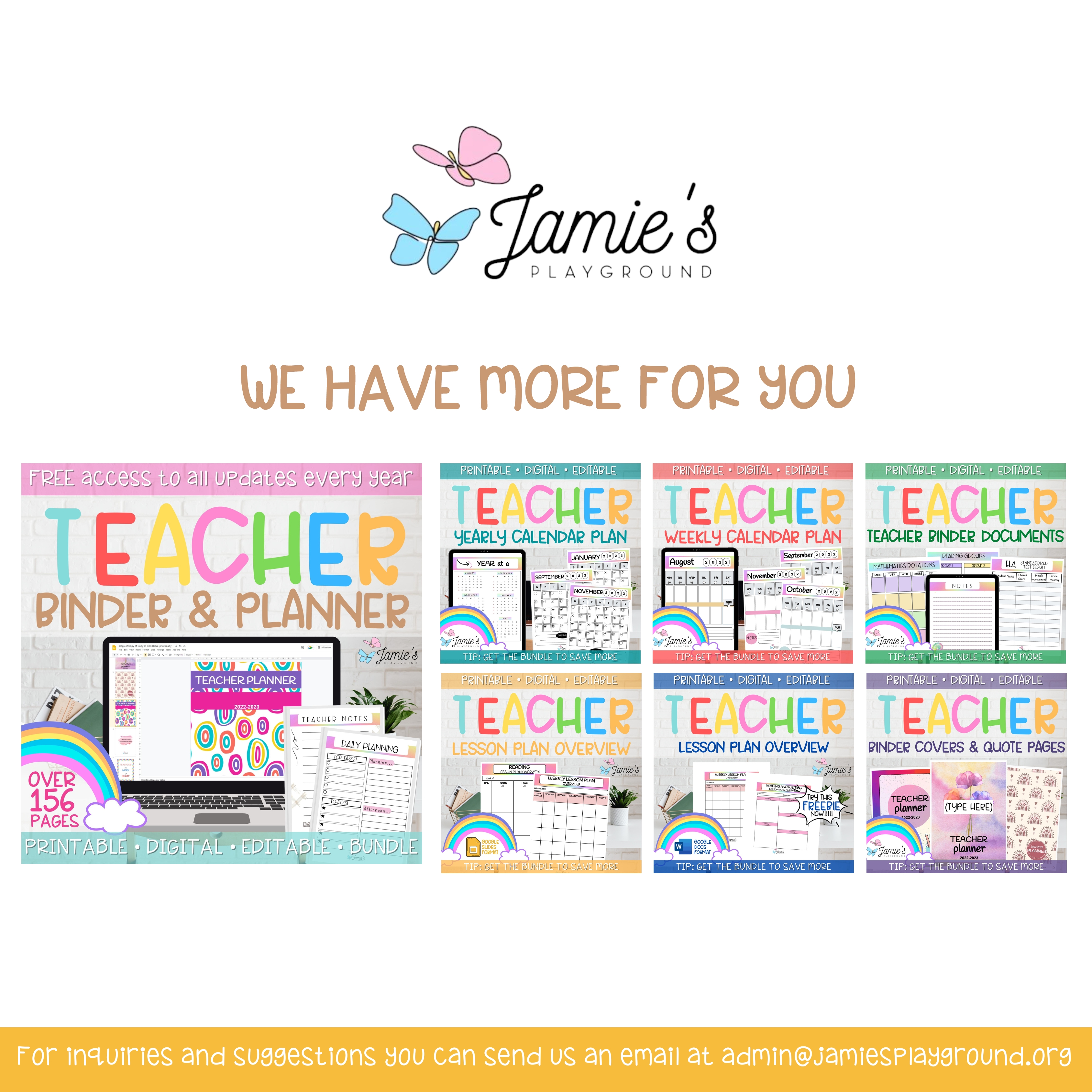 Editable Weekly Lesson Plan Template in Google Slides | Rainbow - Classful