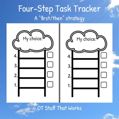 Four-Step Task Tracker (A “first/then” strategy)'s featured image